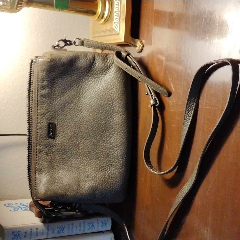 Botkier Soft Olive Green Leather Crossbody Bag/ Clutch